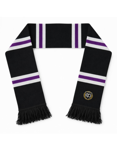 Striped Scarf with Logo