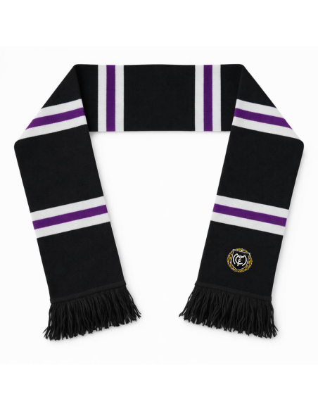 Striped Scarf with Logo